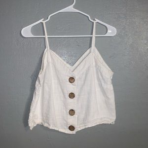 cute white simple tank